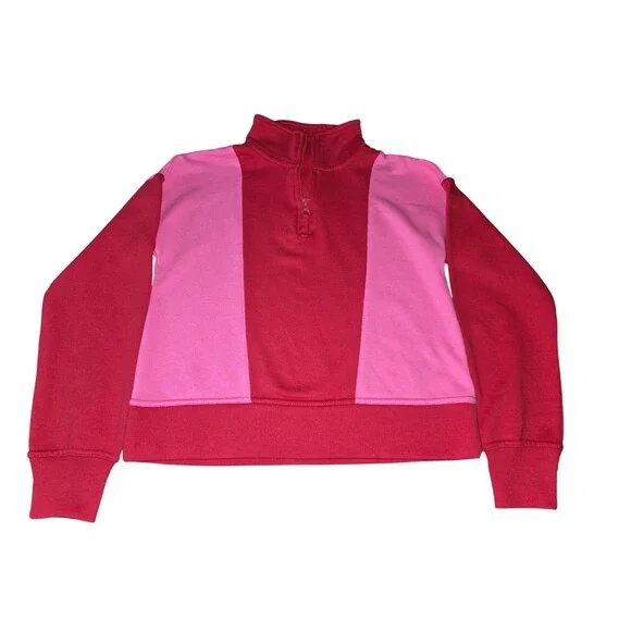 Girls Ideology Half-Zip Pullover Sweater Pink/Red Size M (10/12) NWT - Picture 5 of 8